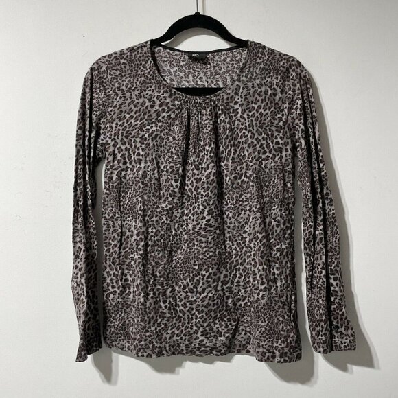 Bogner 100% Cotton Made In Turkey Cheetah 3/4 Sleeve T Shirt Size Large US 12 - Picture 1 of 7